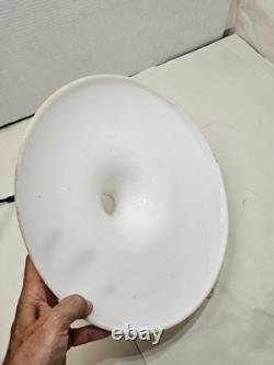 Vintage 15-in White milk Glass Lamp Shade