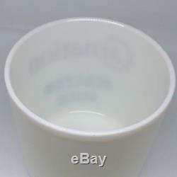 Vintage 1940-50's Soda Fountain Carnation Malted Milk Milk Glass Canister w Lid