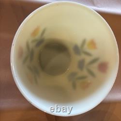 Vintage 1940s Fire King Tulip Custard Glass Mixing Nesting Bowl Set