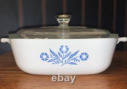 Vintage 1960's Blue Cornflower Corning Ware Casserole Dish 1 Qt. RARE MISPRINT