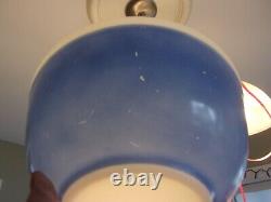 Vintage 1967 Pyrex blue Americana white band mixing bowls 401 402 403 HTF EUC