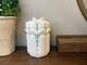 Vintage 1970's Fenton Milk Glass Bluebells Flowers Jam Or Candy Jar