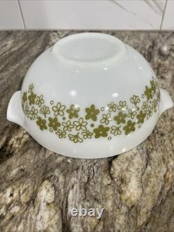 Vintage 3 Pyrex Spring Blossom Green Crazy Daisy Cinderella Mixing Bowls