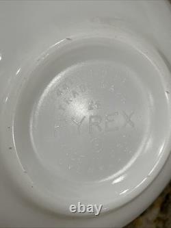 Vintage 3 Pyrex Spring Blossom Green Crazy Daisy Cinderella Mixing Bowls