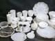 Vintage 30 White Milk Glass Mixed Lot