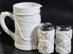 Vintage 30 WHITE MILK GLASS MIXED LOT