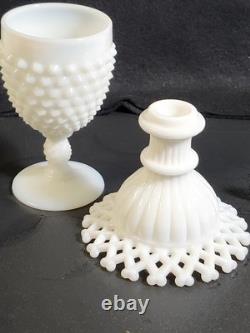 Vintage 30 WHITE MILK GLASS MIXED LOT