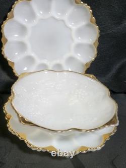 Vintage 30 WHITE MILK GLASS MIXED LOT