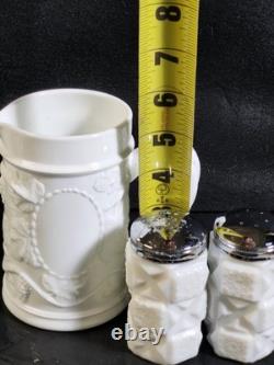 Vintage 30 WHITE MILK GLASS MIXED LOT
