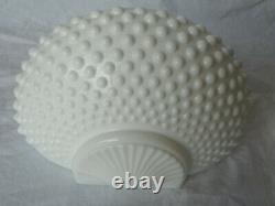 Vintage 3Pc Fenton Milk Glass Hobnail Lavabo Wall Pocket Fountain Basin