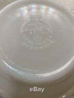 Vintage 50's Pyrex White Milk Glass Mixing Bowl Set 401, 402, 403 Only