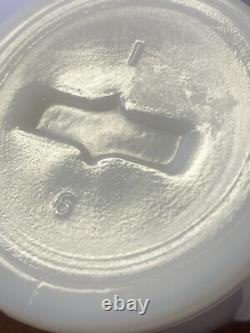 Vintage Abbott White Milk Glass Apothecary Spice Bottles Large Set Of 8 Jars