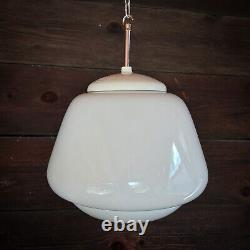 Vintage Acorn Opaline Opal Milk Glass Kitchen Pendant Lights