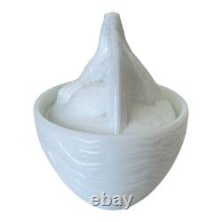 Vintage American Hen Milk Glass Covered Dish or Trinket Box
