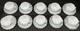 Vintage American Sweetheart Monax White Milk Glass Set Of 10 Cups & Saucers