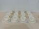 Vintage American Sweetheart Monax White Milk Glass Set Of 12 Cups & Saucers