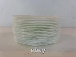 Vintage American Sweetheart Monax White Milk Glass Set of 19 Salad Plates