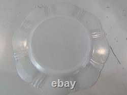 Vintage American Sweetheart Monax White Milk Glass Set of 19 Salad Plates