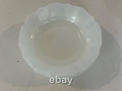 Vintage American Sweetheart Monax White Milk Glass Set of 6 Cereal Bowls