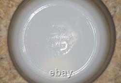 Vintage Anchor Hocking Dinnerware Fire King Milk Glass Gold Rim Set Of 8