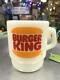 Vintage Anchor Hocking Fire King Burger King Milk Glass Mug Limited Rare