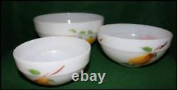 Vintage? Anchor Hocking Fire-king? Nesting Bowls? Fruit Colonial Pattern