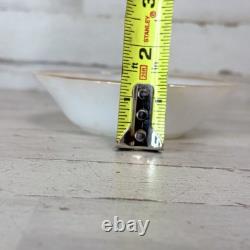 Vintage Anchor Hocking Milk Glass Golden Shell White 16 Pc Dinnerware Dinner Set