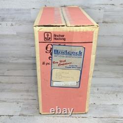 Vintage Anchor Hocking Milk Glass Golden Shell White 16 Pc Dinnerware Dinner Set