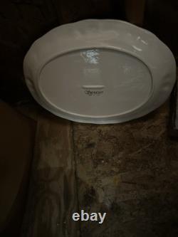 Vintage Antique Old Milk Glass Serving Dish Very Rare