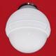 Vintage Art Deco Nouveau 1940s-50s White Milk Glass Ceiling Light Fixture