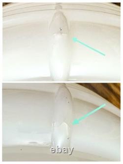 Vintage Art Deco Nouveau 1940s-50s White Milk Glass Ceiling Light Fixture