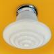 Vintage Art Deco Ufo Space Age Cylindrical White Milk Glass Light Fixture