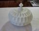 Vintage Bakewell & Pear Early Thumbprint Milk White Compote With Lid