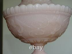 Vintage Box Milk Glass Portieux France Glass Dragons Color Pink
