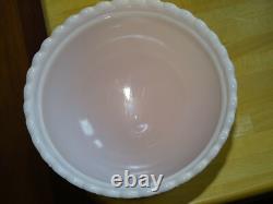 Vintage Box Milk Glass Portieux France Glass Dragons Color Pink