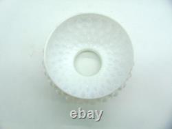 Vintage Brass Desk Lamp with White Milk Glass Shade MCM Library Student Lamp