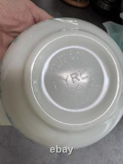 Vintage Butterprint Blue Pyrex Glass Set of 4 Nesting bowls