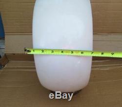 Vintage CROWN Gas Pump Gasoline White Milk Glass Globe