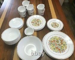 Vintage Corelle Indian Summer 50 Piece Set Service for 8