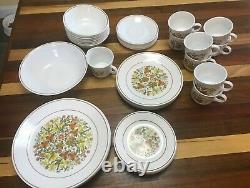 Vintage Corelle Indian Summer 50 Piece Set Service for 8