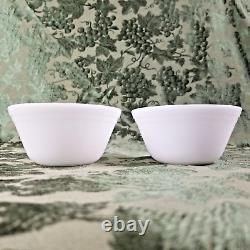 Vintage Federal Glass Double Rim Nesting Mixing Bowls Set of 5 + 2 9 8 7 6 5