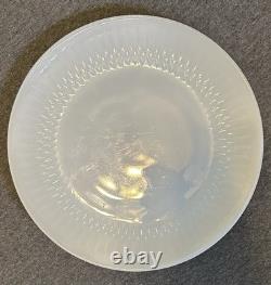 Vintage Federal Glass Moonglow Iridescent 43 Pc Dinnerware Set Milk Glass MCM