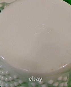 Vintage Fenton 12 Piece White Milk Glass Set Lighter Creamer Sugar Covered Bowl