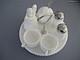 Vintage Fenton Hobnail White Milk Glass 10 Pcs Condiment Set On Round Tray