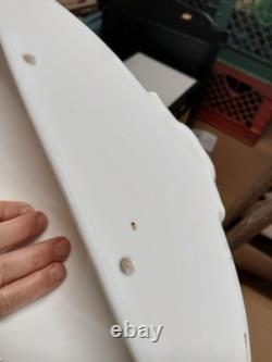 Vintage Fenton Milk Glass 3 Piece Lavabo Basin Tank withSpout Lid Thumb Print