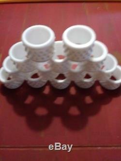 Vintage Fenton Milk Glass Napkin Rings. Reduced By $50.00. Will Be Awayall Aug