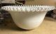 Vintage Fenton Milk Glass Silver Crest Rare Htf 15 X 7.5 Punch Bowl See Photo