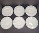 Vintage Fenton Milk Glass Silver Crest Salad Plates Set Of Six 8.5 Ruffled Dish