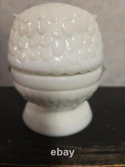 Vintage Fenton Milk Glass Wise Owl Decision Maker
