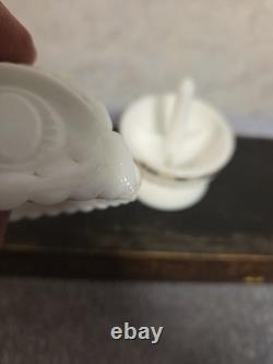 Vintage Fenton Milk Glass Wise Owl Decision Maker